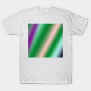 BLUE GREEN WHITE ABSTRACT TEXTURE PATTERN T-Shirt